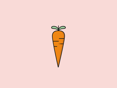 Carrot 100 days carrot design food icon illustration vegetable