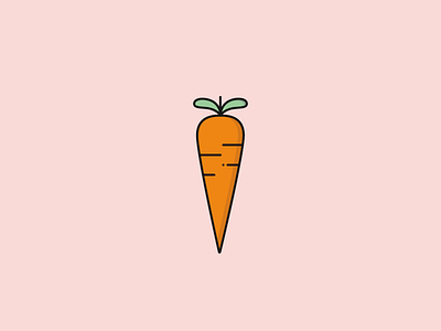 Carrot 100 days carrot design food icon illustration vegetable