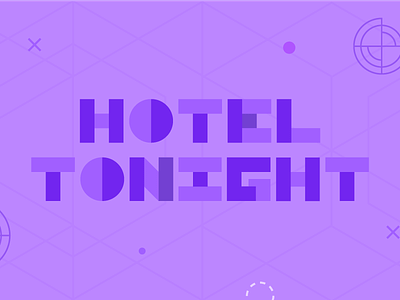 Hotel tonight illustration design dribbble geometric hotel illustration shapes typography