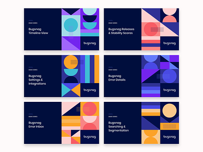 Video title designs design dribbble geometric illustration shapes