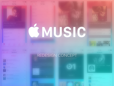 Apple Music Redesign app apple music concept interaction redesign ui