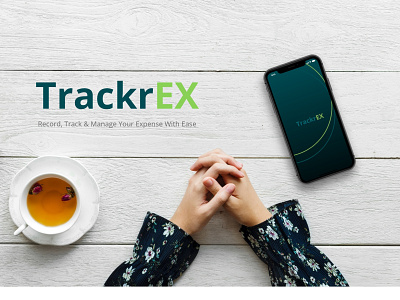 TrackrEX- An Expense Manager appdesign branding illustration logo ui userexperience