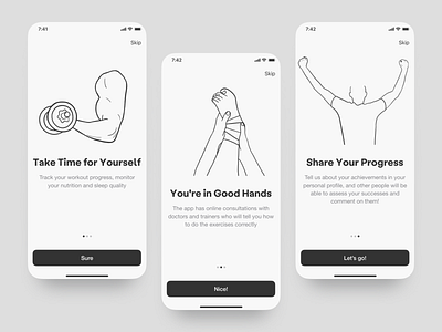 Fitness app — onboarding