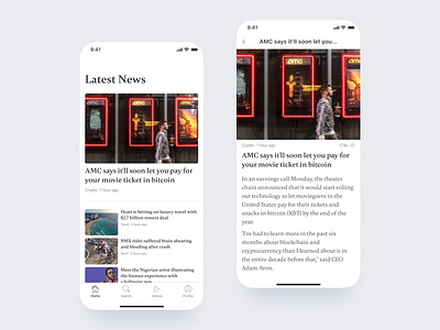 News app design