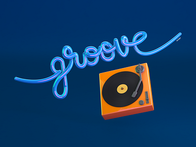Groove - Lettering 3D