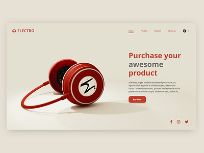 Headphone landing page