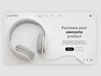 Headphone landing page