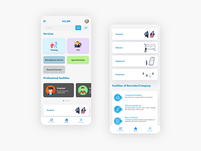 Job portal app ui