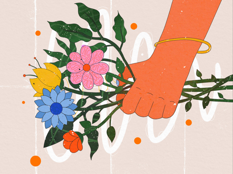 Flowers, again by Natasha R on Dribbble