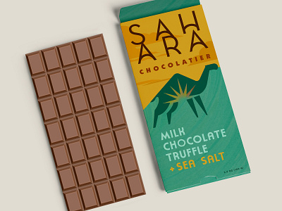 Sahara Chocolates for @coywolfdesign branding design graphic design illustration logo packaging typography vector