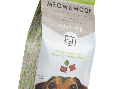 Meow&Woof concept dog packaging branding design graphic design illustration logo packaging typography vector