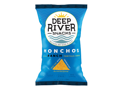 Deep River Snacks rebrand concepts rebrand packaging vector typography illustration graphic design design branding