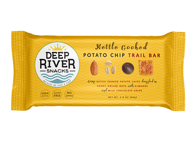 Deep River Snack rebrand proposal rebrand packaging logo vector typography illustration graphic design design branding