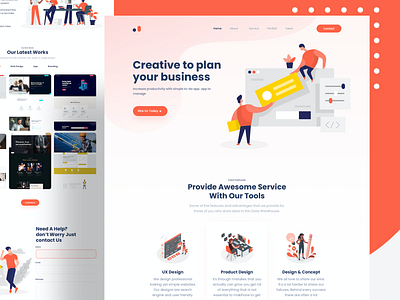 Creative plan website landing page app branding design ecommerce icon illustration logo typography ui vector