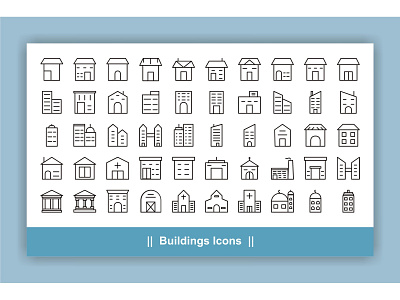 Building Icons Set architecture bank building business city construction estate home house icon office real residential set sign silhouette skyscraper symbol urban vector