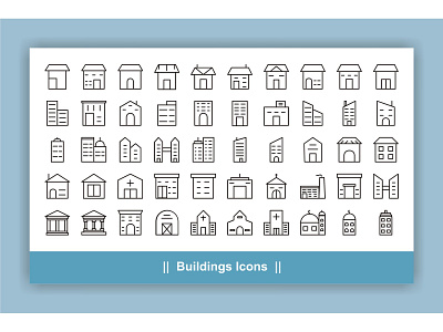 Building Icons Set