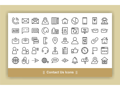 Contact Us Icons Set