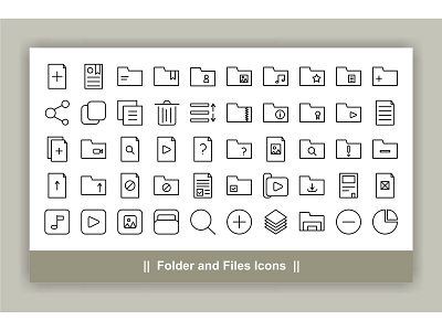 Folder and Files icons Set