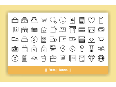 Retail Icons Set