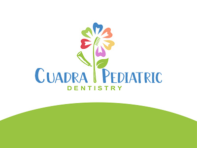 A Pediatrics Logo adobe illustrator branding dental clinic dental logo dentist design flat illustration illustrator logo logodesign minimal pediatrician pediatrics tooth vector