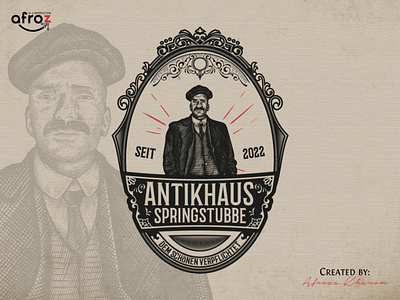 Antikhaus springstubbe adobe illustrator beautiful logo branding design graphic design illustration vector