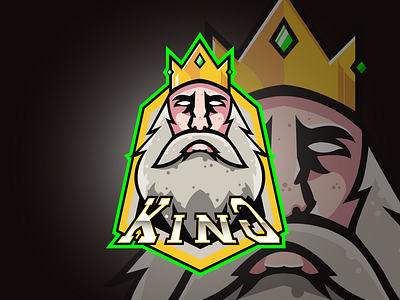 King Mascot Logo