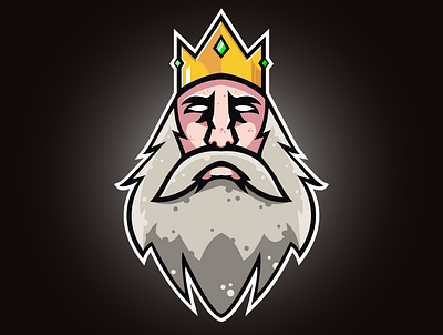 King esport logo branding crown design digital digital art digitalart esportlogo esports gaming gaminglogo illustration illustration art king logo mascot mascotlogo twich