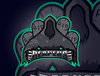 Reapers Mascot Logo branding design digital digital illustration digitalart esportlogo esports gaming gaminglogo ghost illustration logo logodesign mascot mascotlogo phantom reaper
