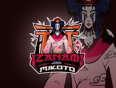 Izanami Mascot Logo branding design digital illustration digitalart esportlogo esports gaming gaminglogo gods illustration japan japanese art japanese culture logo mascot mascot design mascotlogo