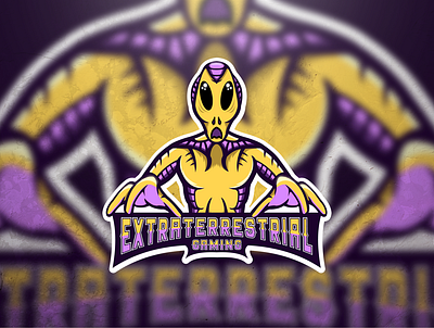 Alien Mascot Logo branding design esportlogo esports gaming gaminglogo illustration logo mascot mascotlogo