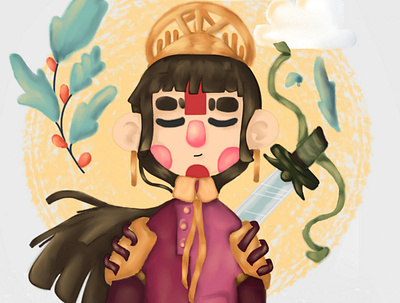 Warrior Princess diseño illustration ilustrator