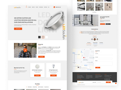 Home Page LED Solution design figma figmadesign led solution trending ui ux web webdesign