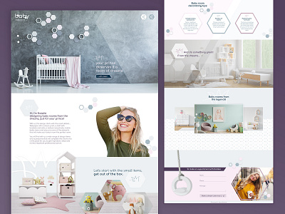 Baby Style room design elementor one page style ui web xd design