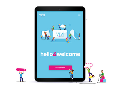 VIVI Creative Rebrand app branding icon illustration illustrator logo ui ux web website