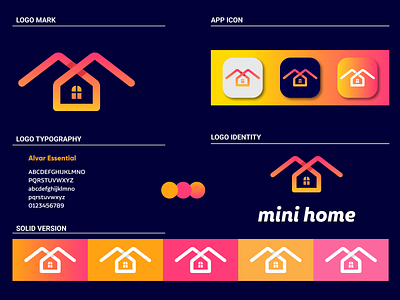 mini home logo design