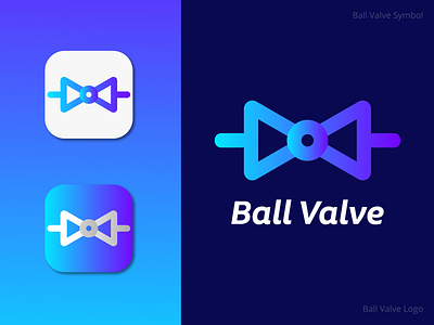 Ball Valve Symbol | Ball Valve Logo design app automatic awesome ball brand brand identity colourful creative design flat industry logo machine minimalist modern schematic symbol unique valve valves