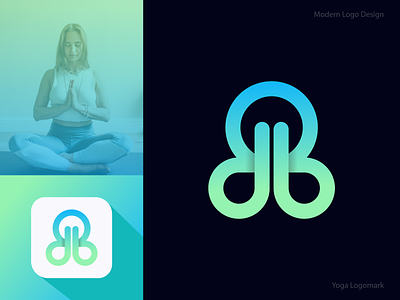 yoga logo design app company logo design icon lettering logotype medical meditation minimal startup yoga app yoga logo yoga pose