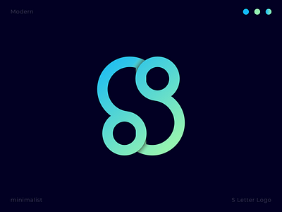 S letter logo mark abstract logo agency app brand brand identity colorful cool creative gradient graphic design letter lettermark logo logotype modern modern logo s webdesign