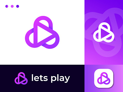 lets play 3d logo app icon brand brand identity button logo connection entertainment logo flower logo for sale gaming logo gradient logo mark logo symbol media logo play logo playful logo social typography unused video logo