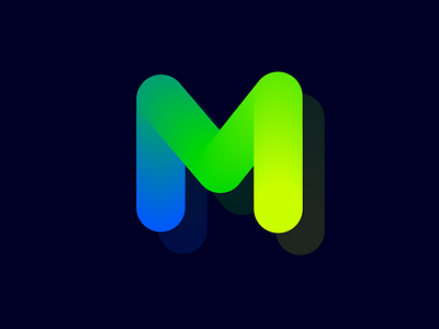 Colorful m letter