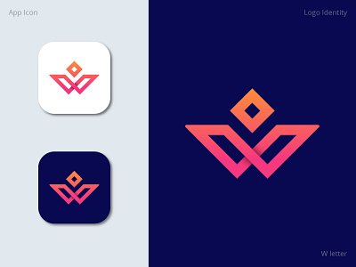 w letter logo concept