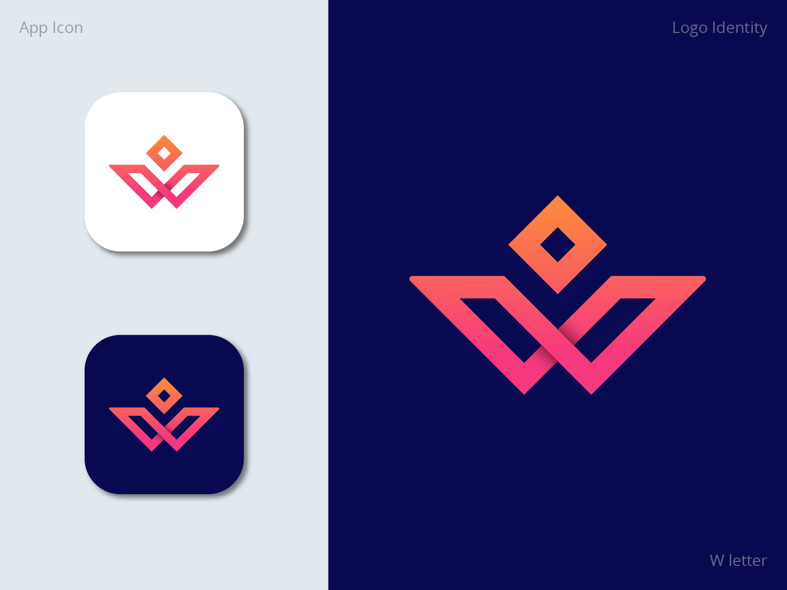 w letter logo concept by Rakibul - logo designer on Dribbble