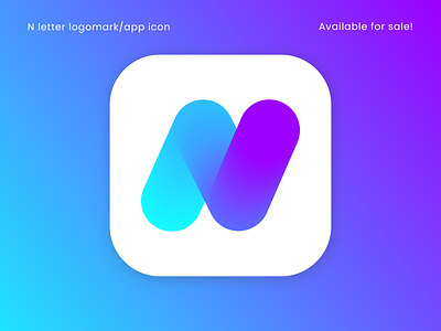 N letter logo mark | app icon | Brand identity design