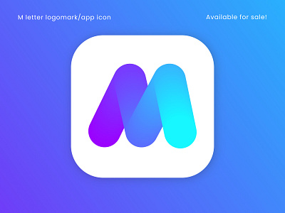 M letter logo mark | app icon | Brand identity design