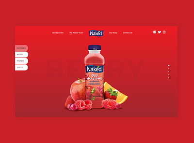 daily UI // 003 landing page design drink fruit landing design landing page landing page design landingpage ui ui ux ui design uidaily uidailychallenge uidesign uiux ux