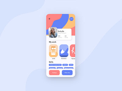 daily UI // 006 user profile app branding dailyui006 design profile ui uidaily uidailychallenge uidesign uiux userprofile ux