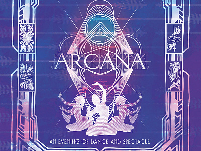 ARCANA - An Evening of Dance and Spectacle Event Poster arcana art belly dance performance tarot