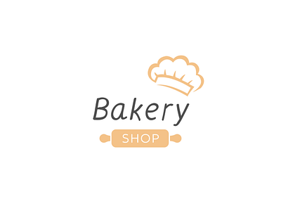Bakery Logo with Chef's Hat | Turbologo bake baker bakery bakery logo brand design branding cake shop chef hat cupcake logo design hat illustration logo logo design patisserie rolling pin trendy logo vector