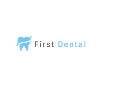 Dental Clinic Logo with Tooth | Turbologo brand design branding dental dental care dental clinic dental logo dentistry design illustration logo logo design medical design medical logo teeth tooth vector