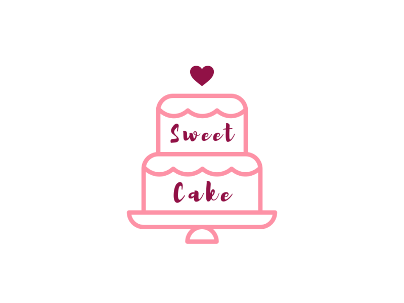 Cake logo vector ilustration template Stock Vector Image & Art - Alamy